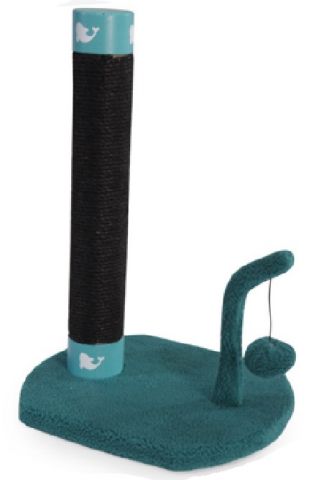 Rascador columna  juego -VERDE- 34x30x50h cm