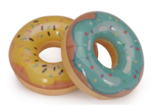 JUG.TPR. DONUTS. 10 CM. (6 PZ)