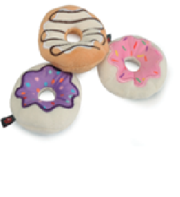 JUGUETES DONUTS 11 cm. 6 pz