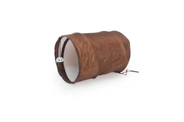 JUGUETE GATO - TÚNEL MODULAR. MARRON- 26*50cm 3 PZ