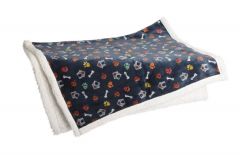 Manta supersoft azúl 120x75