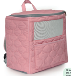 MOCHILA PORTA BEBÉS ROSA 37x22x35h cm