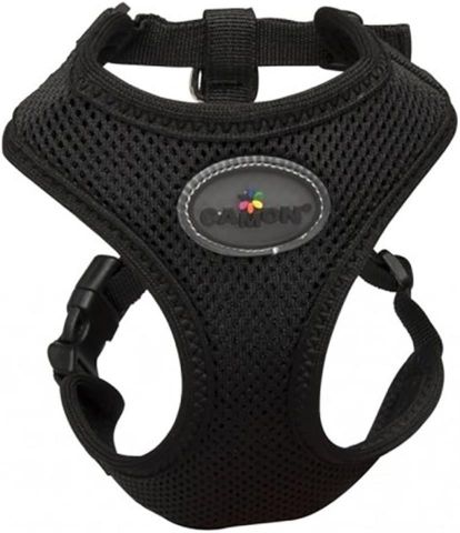 Mesh harness w.double adjustm.-black-MD