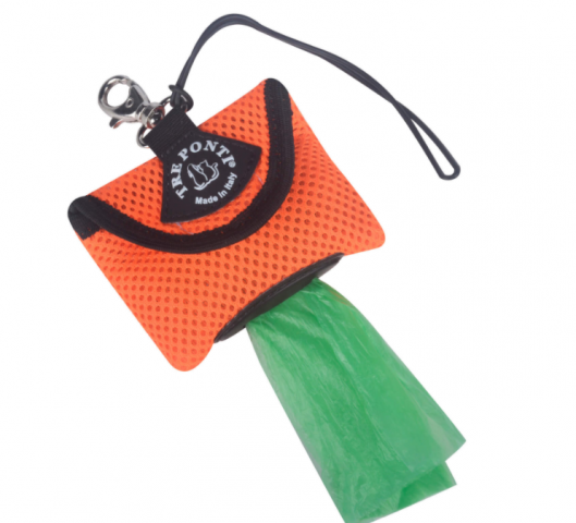 EASY CLEAN - POOP BAG DISPENSER - NEON ORANGE