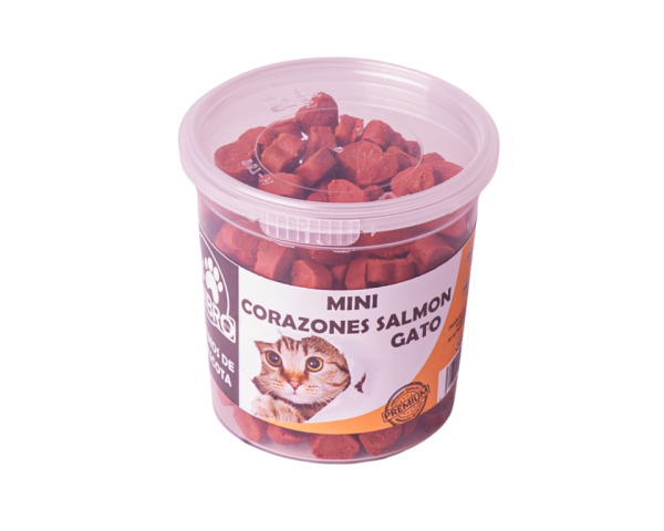 MINI CORAZONES SALMÓN GATO 100G  (12 botes x caja)