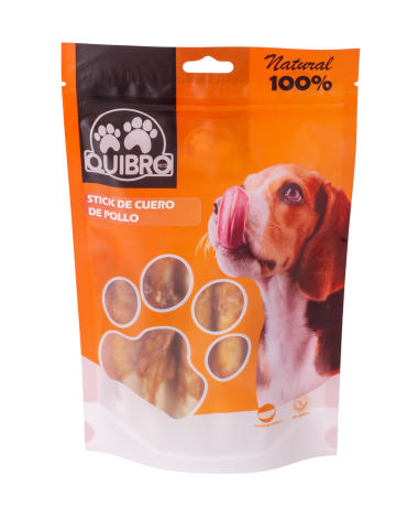 STICK DE CUERO CRUDO POLLO 100Gr (15b x caja)